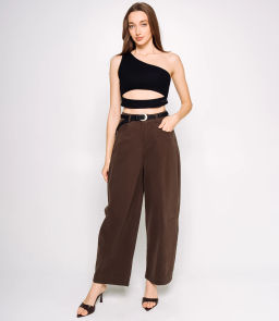 Брюки #КТ6680, шоколадный