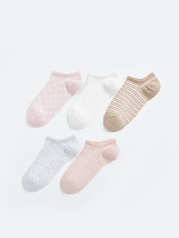 Desenli Kad?n Patik ?orap 5li Paket