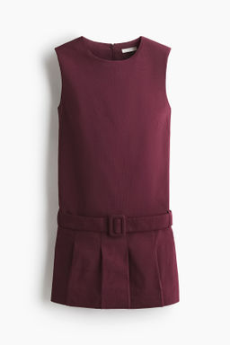 Vestido recto con cintur?n