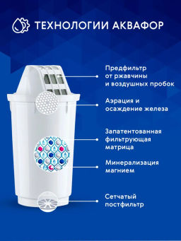 -10% Сменный модуль А5 (комплект из 2-х штук) для сложной водопроводной воды - Аквафор фото 3