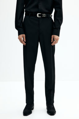 Pantal?n de esmoquin en mezcla de lana Slim Fit - H&m фото 7