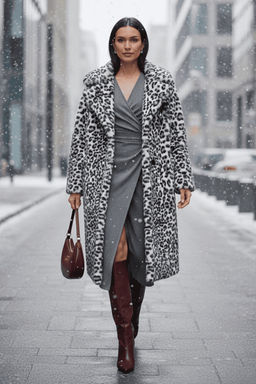 Пальто Норка (снежный барс) W25/1391