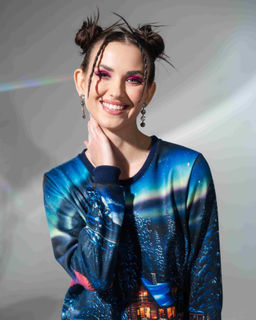 авторский Свитшот, джемпер с принтом - Sahar art lab фото 12