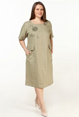 Платье умягченный лен 100%