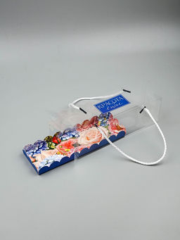 Цена за 5 шт. Коробка под зефир c ручками Красота в тебе, 22.5?7.5?7.5 см, кондитерская упаковка