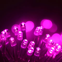 Электрогирлянда Сетка 3*0,4 м, 100 ламп, розовый