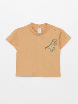 Bisiklet Yaka K?sa Kollu Bask?l? Erkek Bebek Ti??rt ve Pantolon 2li Tak?m - Waikiki фото 2