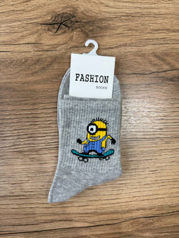 BK845 Носки, 1 пара СВ_СЕРЫЙ