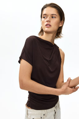 Top drapeado de punto - H&m фото 4