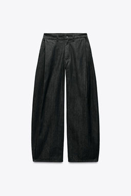 DENIM TROUSERS WITH DARTS - Zara фото 12