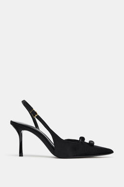 VELVET-EFFECT BOW HEELS - Zara фото 3