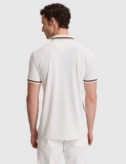 Ekru Slim Fit D__meli Polo Yaka Ti__rt