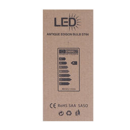 Лампа светодиодная «Ретро», ST64, 6 Вт, E27, 630 Лм, 2700К, свечение тёплое белое, жёлтая