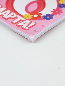 Подарочный набор, блокнот А7, 16 л., деревянный брелок С 8 Марта - Artfox фото 6