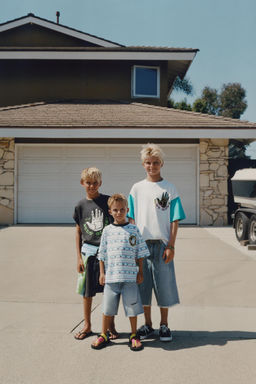 ZARA X BODY GLOVE ® CONTRAST SLEEVE T-SHIRT  фото 6