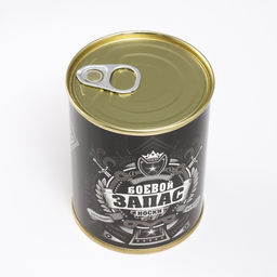 Носки мужские в банке «Боевой запас», подарочные, чёрные, 43-45 р-р