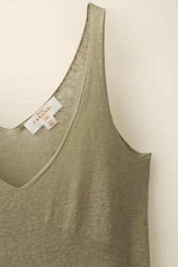 TOP PUNTO TIRANTES CREATED BY CARAMEL LONDON X ZARA / Khaki