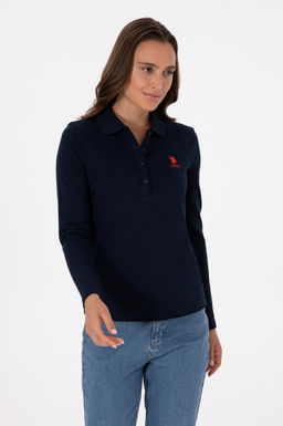 Kad_n Lacivert Basic Polo Yaka Sweatsh_rt Sepette S_rpriz _ndirim - U.s. polo assn фото 3