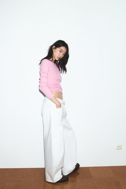 TRF BALLOON MID-WAIST JEANS - Zara фото 12