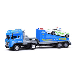 Машина "Полицейский эвакуатор" (свет, звук) в коробке