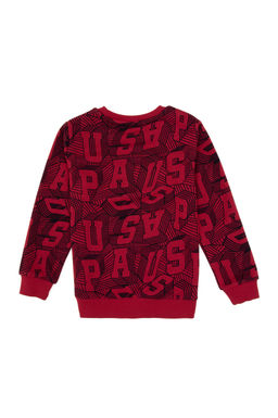 Erkek _ocuk Bordo Pijama Tak_m_ Sepette S_rpriz _ndirim - U.s. polo assn фото 3