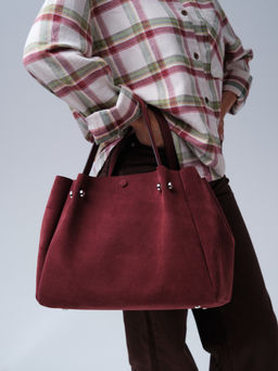 Замшевая сумка с матрешкой Vasilisa DBR 31210 махагон  фото 7