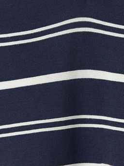 Polo Yaka ?izgili Erkek ?ocuk Triko Kazak