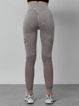 Легинсы для фитнеса женские серого цвета 1004Sr - Mtforce фото 4
