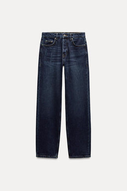 ZW COLLECTION STRAIGHT-LEG MID-RISE JEANS - Zara фото 6