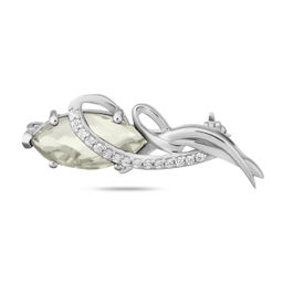 Брошь, зеленый аметист, Гроздь