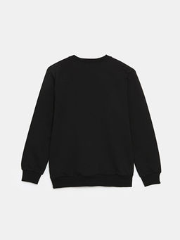 Bisiklet Yaka Bask?l? K?z ?ocuk Sweatshirt - Waikiki фото 2