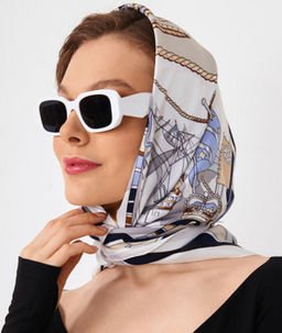 Большой, мягкий, тонкий и очень нежный двусторонний платок с рисунком. - Tantino фото 20