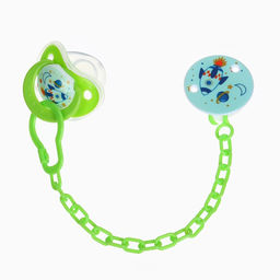 Пустышка ортодонтическая, с колпачком и держателем, от 0 мес.