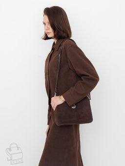 Сумка женская кожаная 1035CF d.coffee Polina&Eiterou в Новосибирске