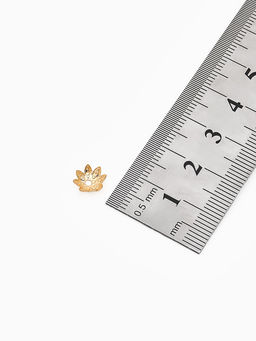 Цена за 2 шт. Шапочки для бусин (набор 50 шт.) СМ-011-1, 3.5?8 мм, цвет золото