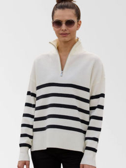 Джемпер F322-15115 white-black