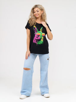 911 Футболка "Черный/заяц"