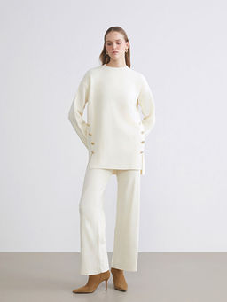 Beli Lastikli Kad?n Triko Pantolon