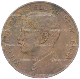 Монета 2 чентезимо 1914 года Италия