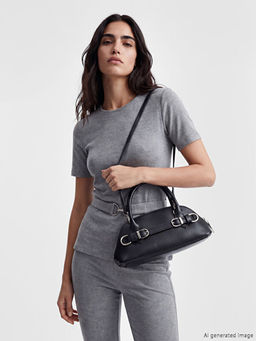 Deri G?r?n?ml? Kad?n Omuz ?antas?