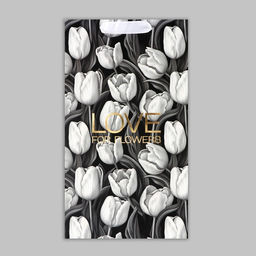 Пакет под две бутылки Tulip, тиснение, 35 х 20 х 9 см - Дарите счастье фото 5