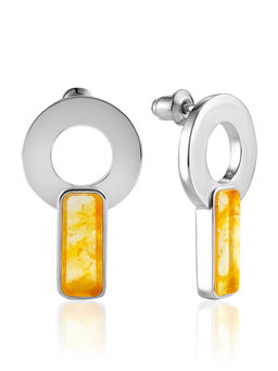 Серьги-гвоздики London в трендовом дизайне