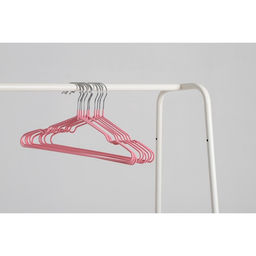 Плечики - вешалки для одежды Доляна, 29.5×16.5 см, 10 шт., детские, антискользящее покрытие, розовые