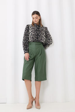 Шорты брючные из экокожи - Looklikecat фото 3