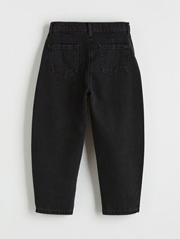 Balloon Fit Nak??l? K?z ?ocuk Jean Pantolon