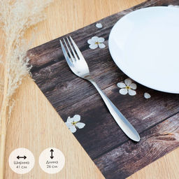 Цена за 20 шт. Салфетка сервировочная на стол Ветка яблони, 2641 см - Simaland фото 2