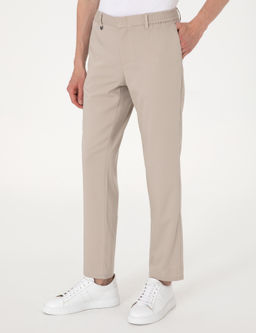 Bej Slim Fit Kuma_ Pantolon