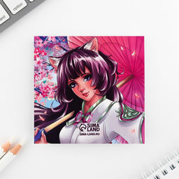 Цена за 2 шт. Подарочный набор блокнот-раскраска и восковые мелки «Аниме»