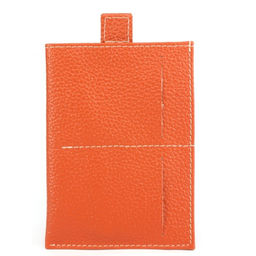 Обложка/футляр для паспорта Croco-П-408 натуральная кожа 1отд, 3карм, оранжевый флотер (36) 265335  фото 2