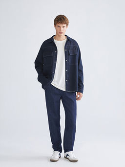 Rahat Kal?p Uzun Kollu Erkek Jean G?mlek